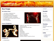 Tablet Screenshot of duofuego.de